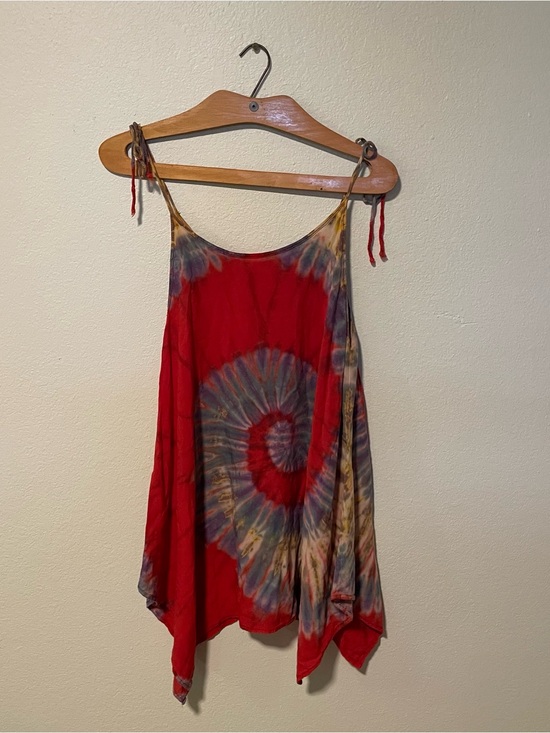 None Tops - Tie-Dye Tank Top